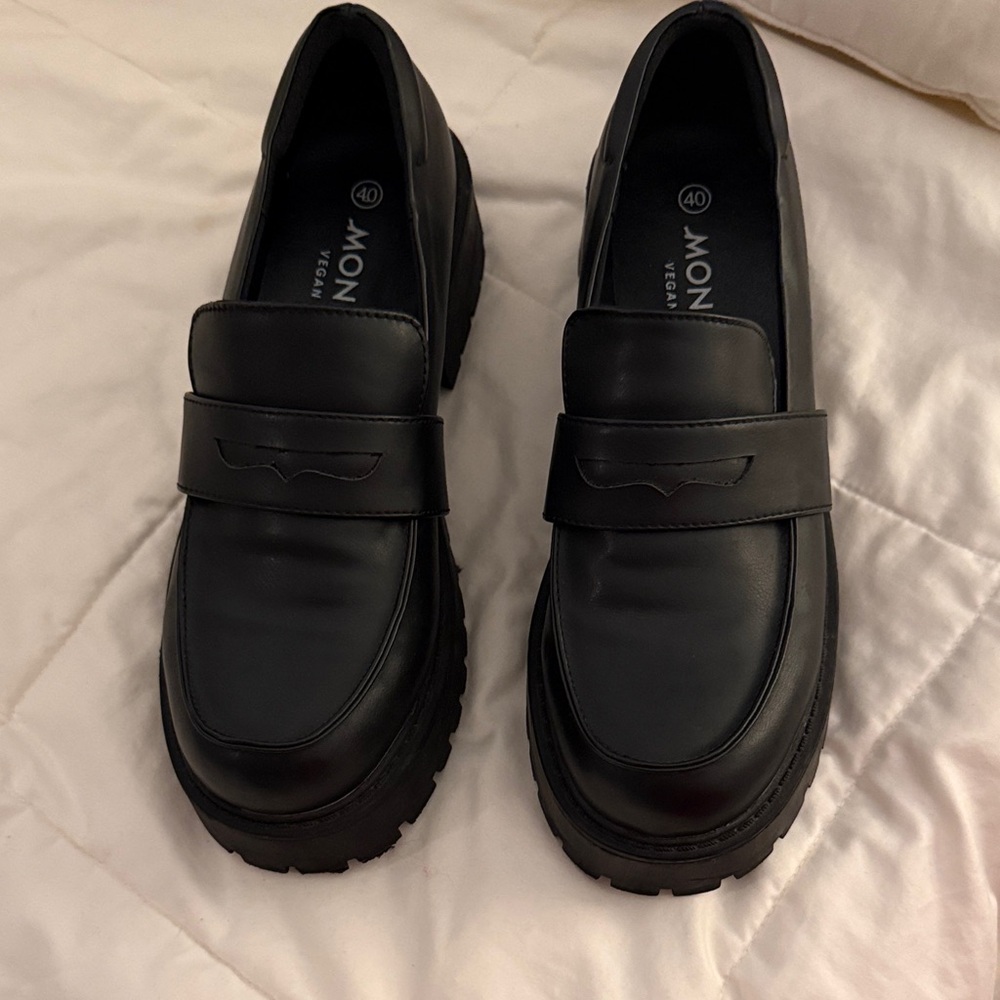 Monki Classic Black Slip-On Loafers